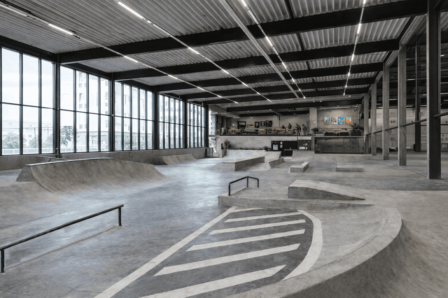 Vision Sporthalle - Indoor Skatehalle Visualisierung